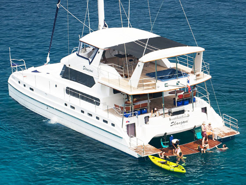 Luxury Catamaran Shangani for special events in Phuket